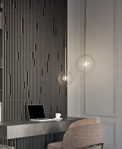 Подвесной светильник 9217P/D200 gold фото 3