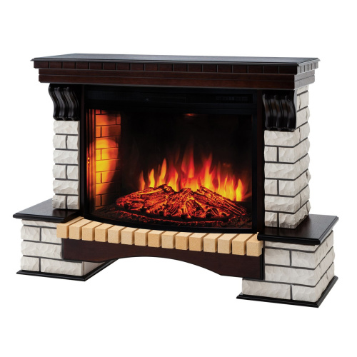 Каминокомплект COUNTRY/БРУКЛИН Античный дуб с очагом Электроочаг FIRESPACE/ФАЕРСПЕЙС 33 фото 2