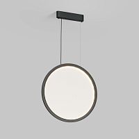 Подвесной светильник вертикальный VEIL, 35 Вт, ?600?2100 мм, LED 2700-6000K, IP20, пульт Д/У (в комплекте), черный, алюминий, акрил