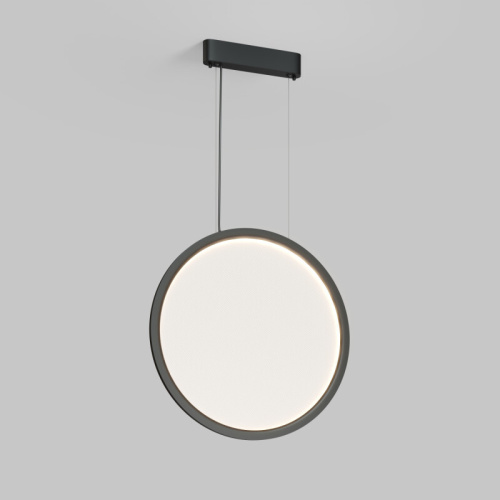 Подвесной светильник вертикальный VEIL, 35 Вт, ?600?2100 мм, LED 2700-6000K, IP20, пульт Д/У (в комплекте), черный, алюминий, акрил