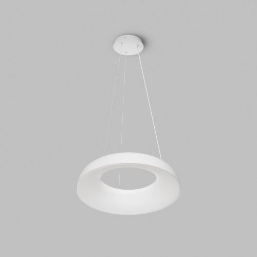 Cветильник подвесной TORION, 70Вт LED, ?630x1500 мм, 3000–6000K, алюминий, акрил, белый фото 4