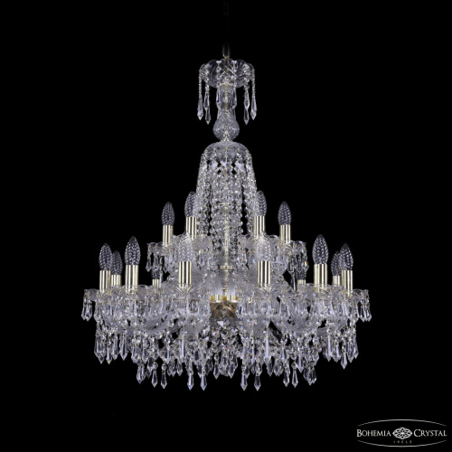 Люстра хрустальная 1403/12+6/240/XL-80 G