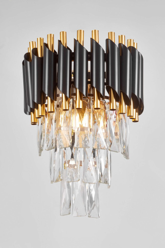 Бра Lumina Deco Funneli LDW 6003-2 BK+F.GD фото 2