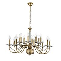 8033/16 CLASSI LN26 080 медь, металл/стекло Люстра подвесная Е14 16*40W 220V INCANTO