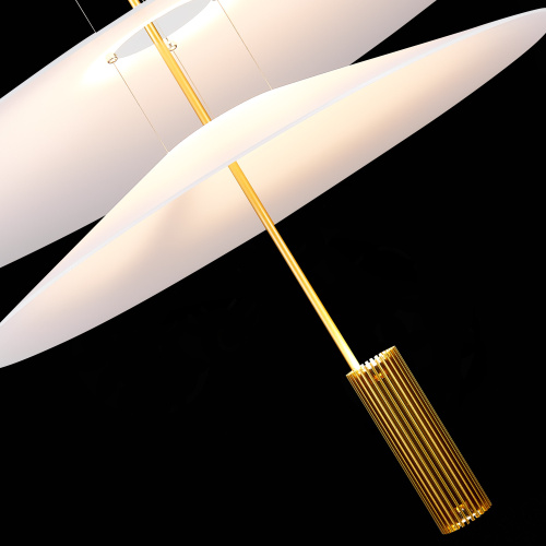 SL6101.223.01 Люстра подвесная ST-Luce Золотистый/Белый LED 1*15W 3000K ISOLA фото 4