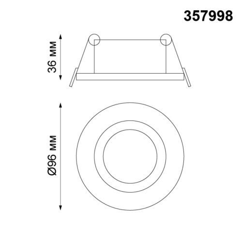 357998 SPOT NT19 554 белый Встраиваемый поворотный светильник IP20 LED 3000К 10W 85-265V STERN фото 3 357998 SPOT NT19 554 белый Встраиваемый поворотный светильник IP20 LED 3000К 10W 85-265V STERN фото 3
