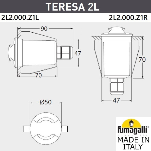 Fumagalli Уличный встраиваемы светильник FUMAGALLI TERESA 2L 2L2.000.000.AXZ1L фото 3 Fumagalli Уличный встраиваемы светильник FUMAGALLI TERESA 2L 2L2.000.000.AXZ1L фото 3