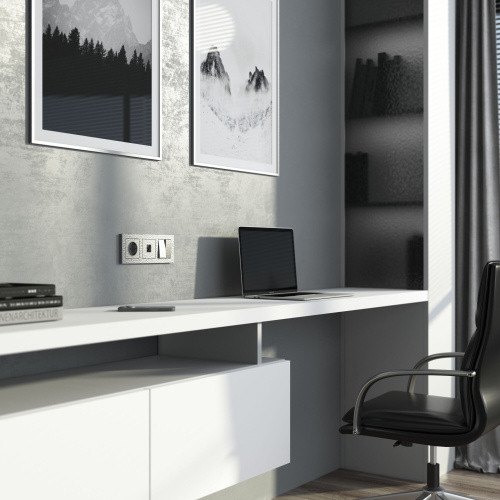 Рамка из поликарбоната на 3 поста Hammer серебряный W0032406 фото 3 Рамка из поликарбоната на 3 поста Hammer серебряный W0032406 фото 3