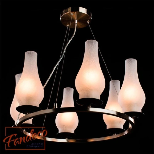 Подвесная люстра Arte Lamp LOMBARDY A6801SP-6BR фото 2 Подвесная люстра Arte Lamp LOMBARDY A6801SP-6BR фото 2