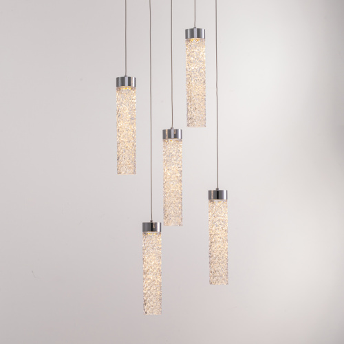 Подвесной светильник MD24030028-5A chrome/clear фото 2 Подвесной светильник MD24030028-5A chrome/clear фото 2