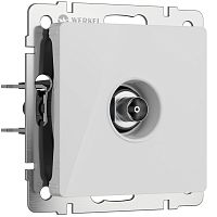 ТВ-розетка оконечная (белый акрил) W1183041