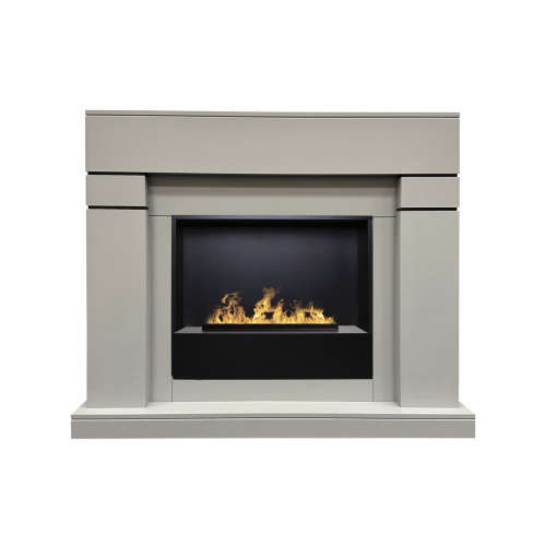 Электрокамин RealFlame Lindelse 26 GR серый, графит c очагом 3D Cassette 630 Black Panel Электрокамин RealFlame Lindelse 26 GR серый, графит c очагом 3D Cassette 630 Black Panel