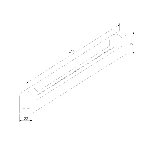 Светильник стационарный светодиодный Led Stick 18 Вт 6500К 90 см 55001/LED фото 3