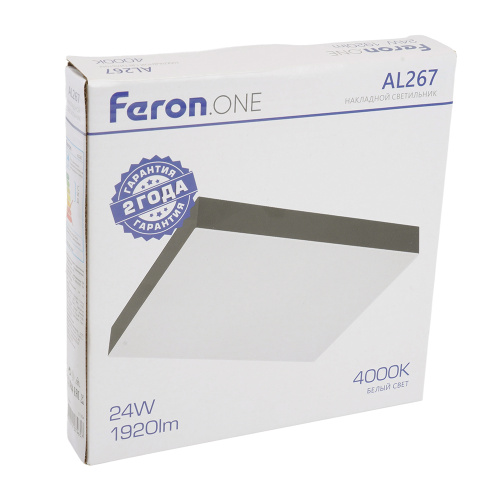 Светодиодный светильник Feron AL267 накладной 24W 4000K черный фото 13