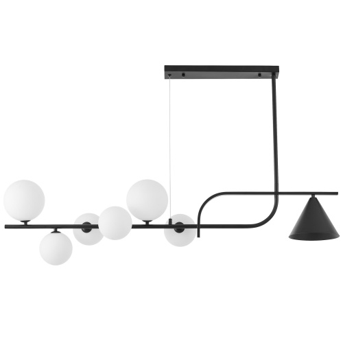 Подвесной светильник Lumina Deco LDP 7036-7 BK+WT фото 4