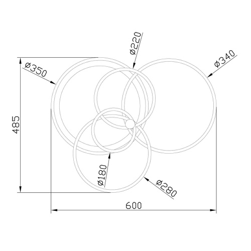 Потолочный светильник Escada 10213/4 LED*84+24W White/Black фото 2 Потолочный светильник Escada 10213/4 LED*84+24W White/Black фото 2