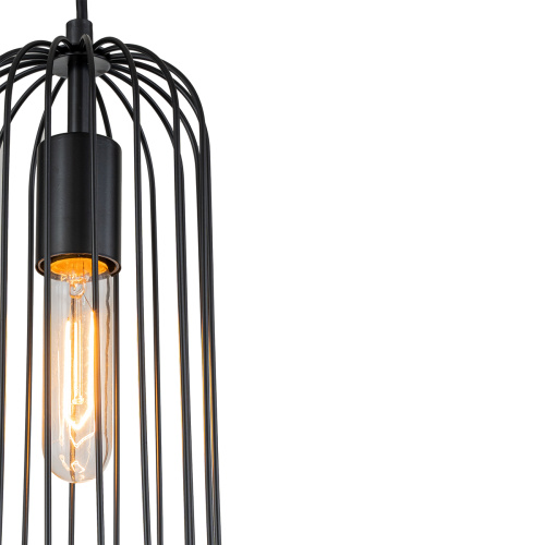 Подвесной светильник Escada 10198/1S E27*60W Black фото 3