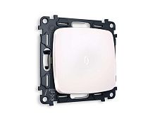 Комплект механизма 1-кл проходного выключателя AMBRELLA VOLT с подсветкой 5600K OMEGA Жемчуг QUANT (OP2020, VM105, G25W) MO202035