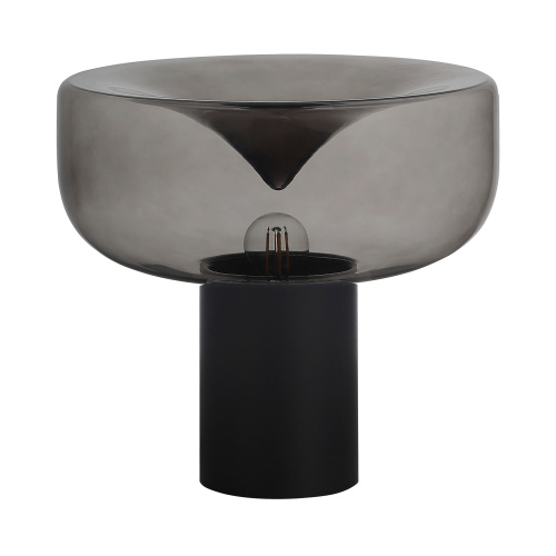 SL6014.404.01 Прикроватная лампа ST-Luce Черный/Дымчатый E27 1*40W RIPPLE фото 4