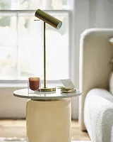 Золотая настольная лампа "Ллойд"