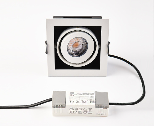 DL 3032 white 4000K светильник встраиваемый поворотный фото 5