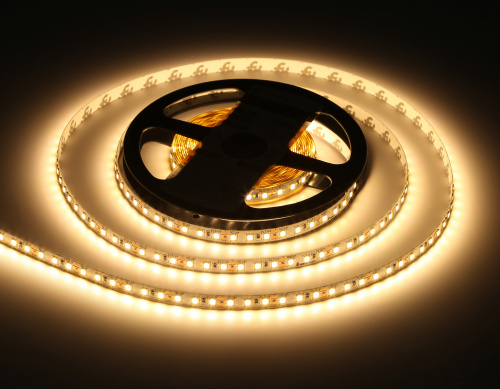 Светодиодная лента 12В 2835 120Led 9.6Вт/м 3000K IP20 5м фото 8