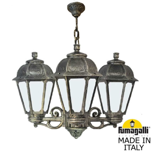 Fumagalli Подвесной уличный светильник FUMAGALLI SICHEM/SABA 3L K22.120.S30.BYE27