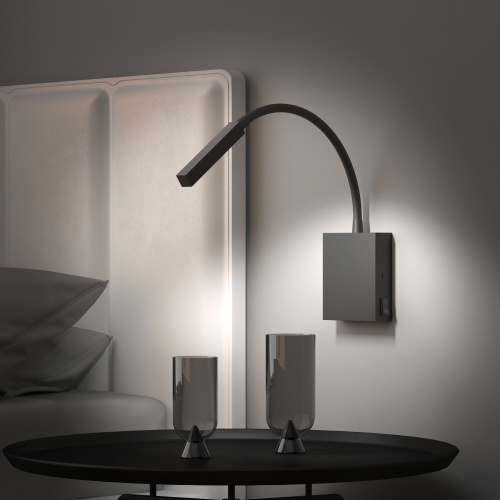 Светильник настенный светодиодный KNOB 40118/LED черный фото 3