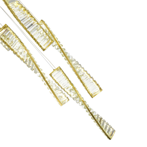 SL6205.303.05 Светильник подвесной ST-Luce Латунь/Прозрачный LED 1*55W 4000K ELICA фото 3