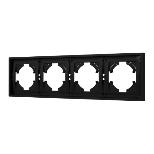 Рамка пластиковая FRM-TENDO-SFPL-4-BK Arlight 054654 Рамка пластиковая FRM-TENDO-SFPL-4-BK Arlight 054654