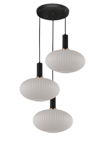 Подвесной светильник Lumina Deco Floril LDP 1216-3 WT+BK