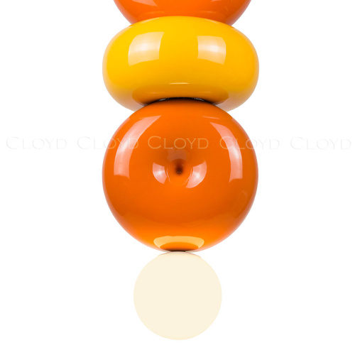 Подвесной светильник Cloyd MOGOTON P1 / Ø25 см - черный - оранж. и желт. керамика (арт.11899) фото 2 Подвесной светильник Cloyd MOGOTON P1 / Ø25 см - черный - оранж. и желт. керамика (арт.11899) фото 2