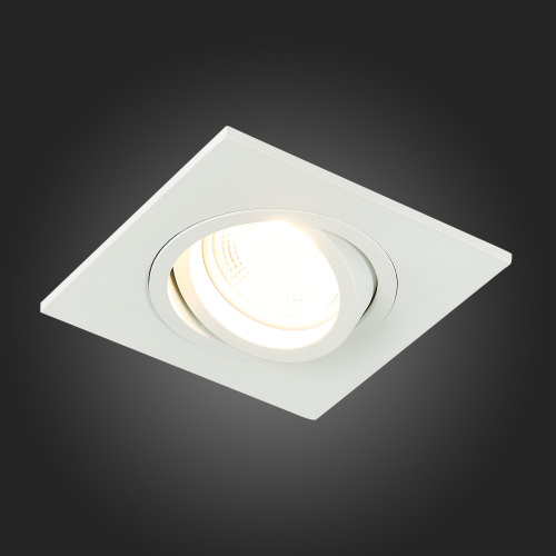 ST251.508.01 Св-к встр. Белый GU10 1*50W  IP20 L92xW92xH27 220V Без ламп Встраиваемые светильники фото 3