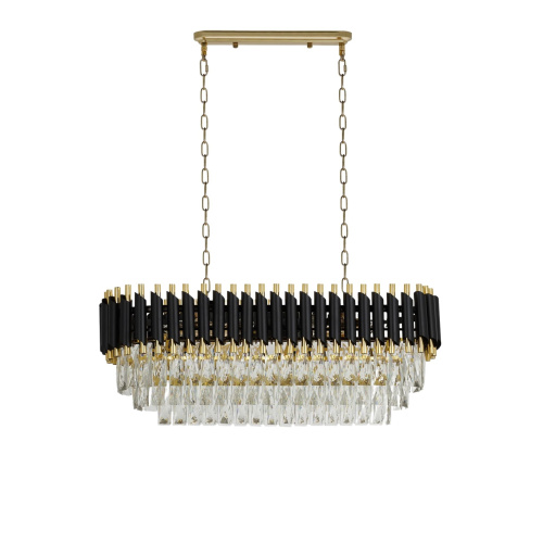 Хрустальная подвесная люстра Lumina Deco Funneli LDP 6003-800-PR BK+F.GD фото 5 Хрустальная подвесная люстра Lumina Deco Funneli LDP 6003-800-PR BK+F.GD фото 5