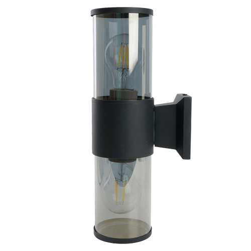 Светильник садово-парковый Feron DH1302, на стену вверх/вниз,  E27 230V, черный фото 4