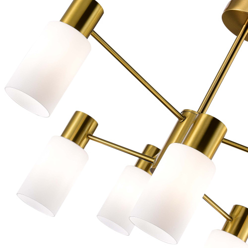 SLE1139-302-06 Светильник потолочный Латунь/Белый E14 6*60W GESSI фото 3 SLE1139-302-06 Светильник потолочный Латунь/Белый E14 6*60W GESSI фото 3