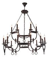 Crystal Lux Люстра Crystal Lux SUERTE BROWN SP12+6