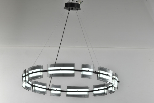 Люстра подвесная черная LED 40Вт D80см Zortes LOFT ZRS.1802.80 фото 11