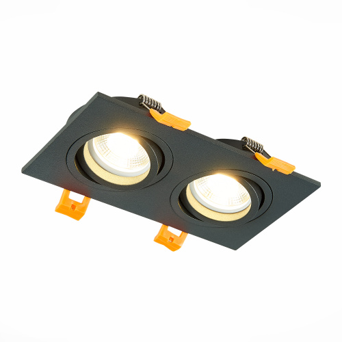 ST251.408.02 Св-к встр. Черный GU10 2*50W  IP20 L170xW92xH27 220V Без ламп Встраиваемые светильники фото 8