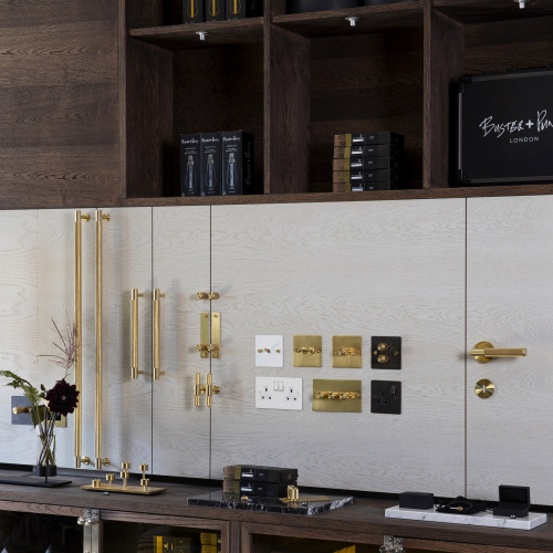 Ручка-скоба Pull Bar Cross Brass фото 6