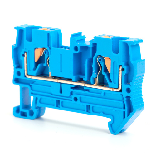 Зажим пружинный, 3-проводной проходной ЗНИ - 4 ,JXB PT 4  TW , синий LD573-2-40 фото 4