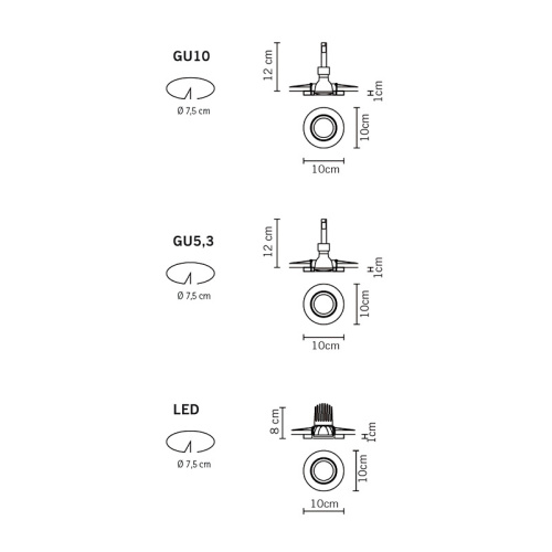 Встраиваемый светильник D55F4511 фото 3 Встраиваемый светильник D55F4511 фото 3
