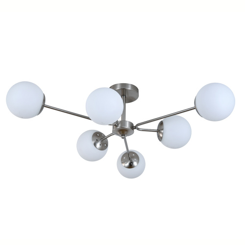 Светильник на штанге 150008/6R E27*60W Satin nickel фото 2