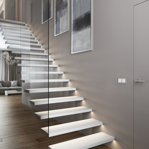 Рамка из поликарбоната на 2 поста Stream серебряный W0022106 фото 2