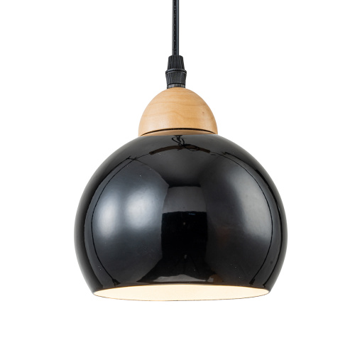 Подвесной светильник Escada 10178/3S E27*40W Black/Wood фото 3