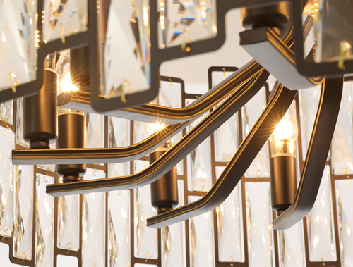 Люстра D8524P/S black/clear фото 3