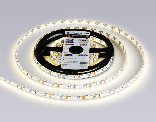 Светодиодная лента 12В 2835 120Led 9.6Вт/м 4500K IP20 5м фото 3