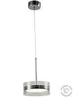 Люстра подвесная хром LED 12Вт D20см Zortes DONUT ZRS.1802.01