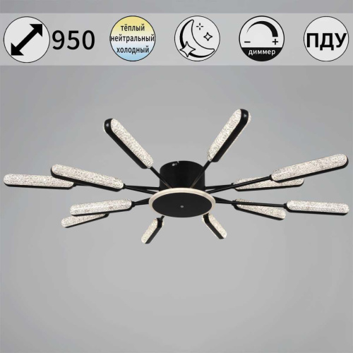 Потолочная люстра Reluce 97290-0.3-12 BK