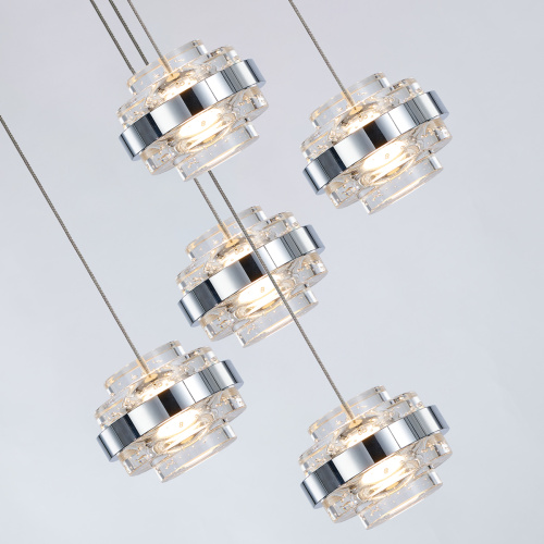 Подвесной светильник MD22030002-5A chrome/clear фото 3